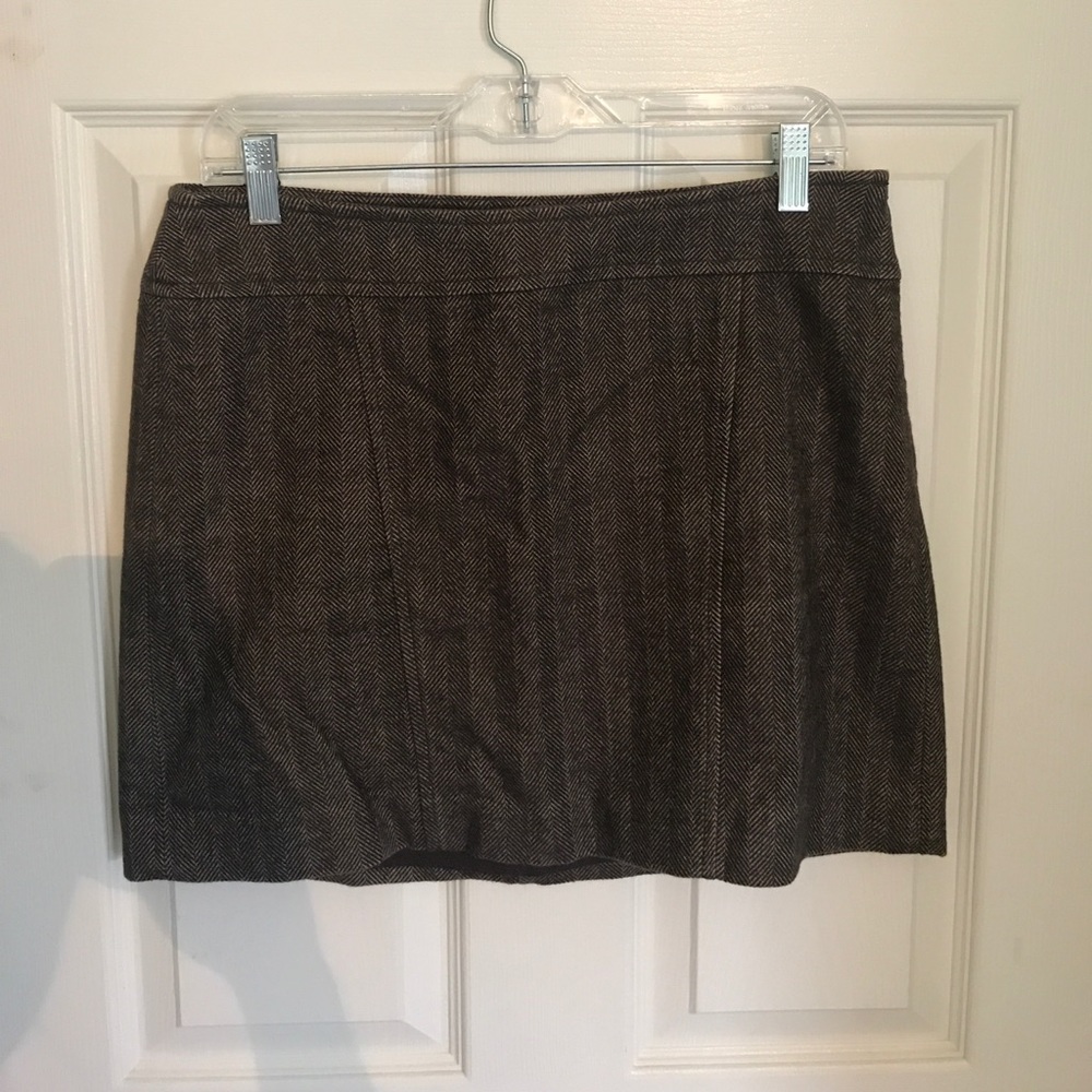 Brown Tweed Skirt