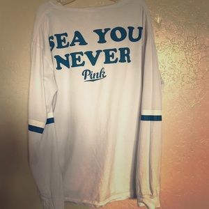 'Sea You Never' Large Pink long sleeve shirt