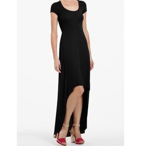 BCBGMaxazria high low black dress