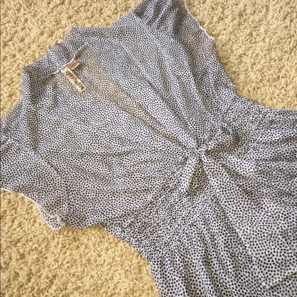 Polka Dot Sheer Top
