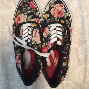 Floral sneakers!