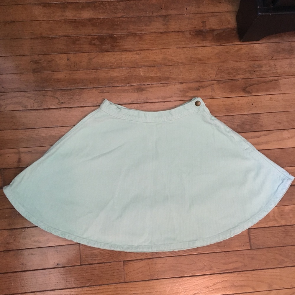 American apparel Corduroy mint circle skirt