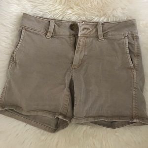 American Eagle Khaki Shorts Size 0