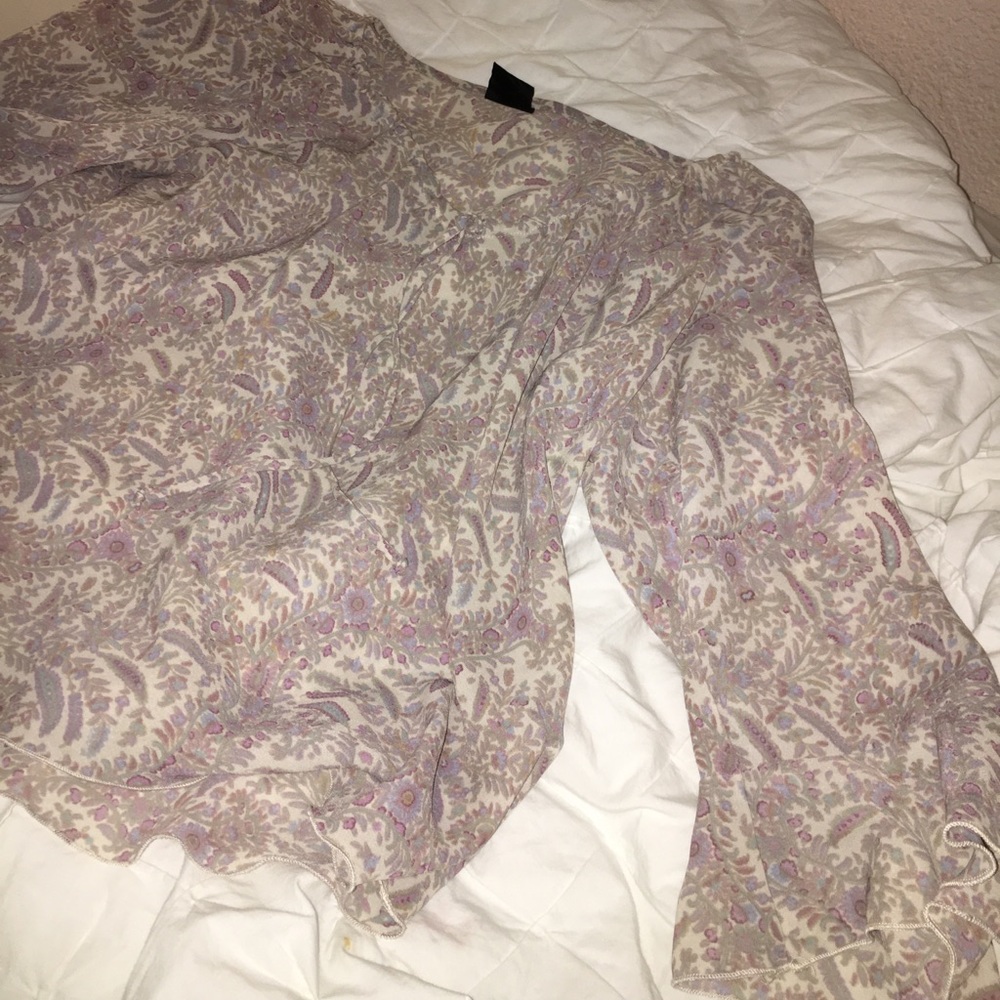 A paisley print blouse