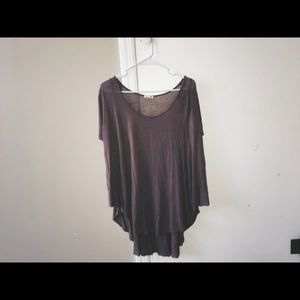 Silence + noise purple flowy long t-shirt