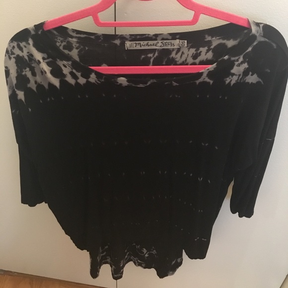 Michael Stars Tops - Michael Stars black long sleeved tie-dyed tshirt