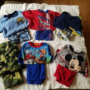 6 pairs Boys Pajama Sets