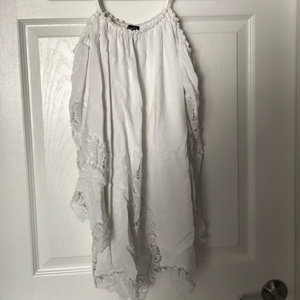 Cold Shoulder Lace Boho Dress