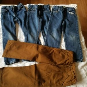 4 pairs of boys jeans