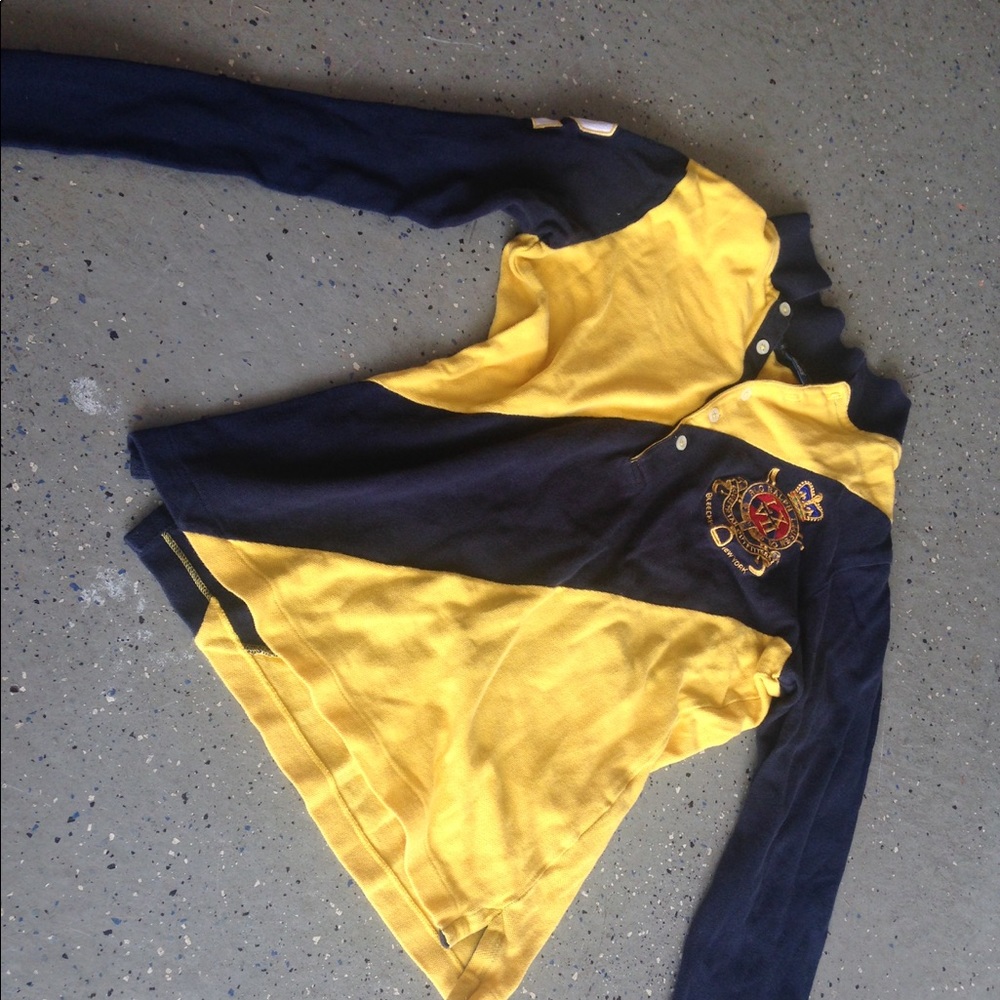 Ralph Lauren long sleeve quarter button shirt