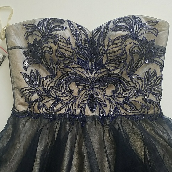 BASIC BLACK LABLE beaded homecoming dress 10 NWT - Picture 2 of 6