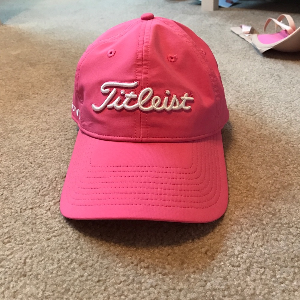 Brand new pink titleist hat