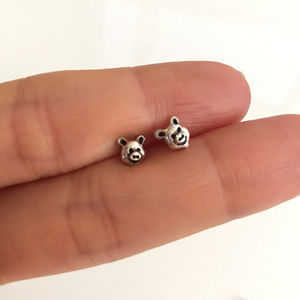 .925 Pig Stud Earrings with Post