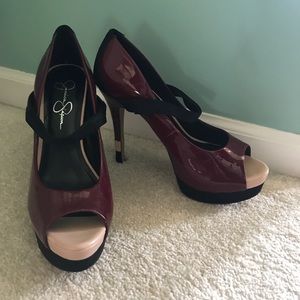 Jessica Simpson Red Patent Leather Pumps