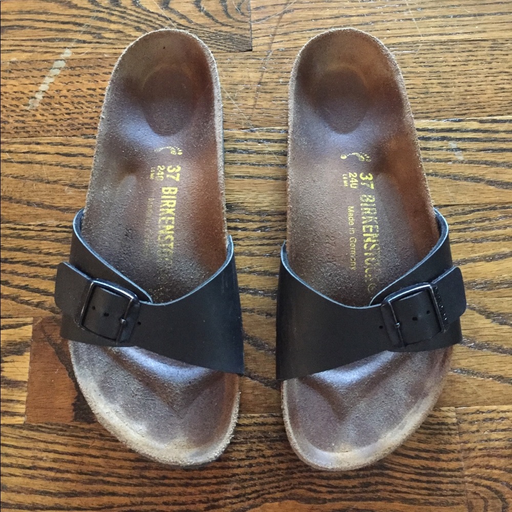 Black Madrid Birkenstocks size 37