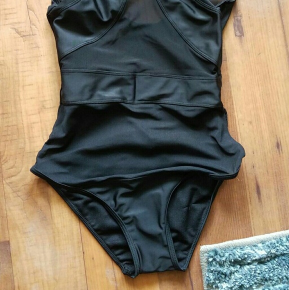 Black Mesh Sash MonokiniCotton,Polyester,Lycra,Ny - Picture 6 of 8