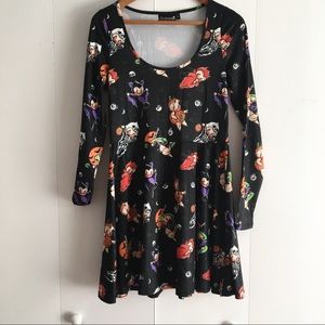 Kewpie print Halloween dress