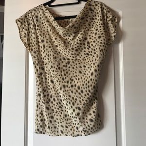 Silk leopard Ann Taylor shirt size 6