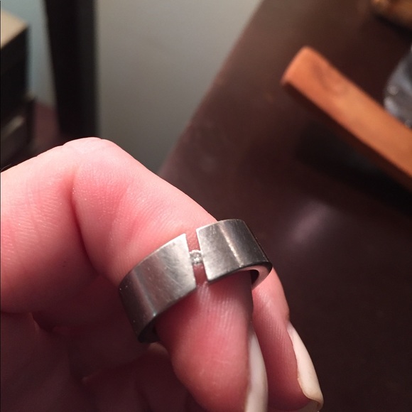 Teno diamond ring 💍 sz 7 titanium Authentic! Real - Picture 4 of 6