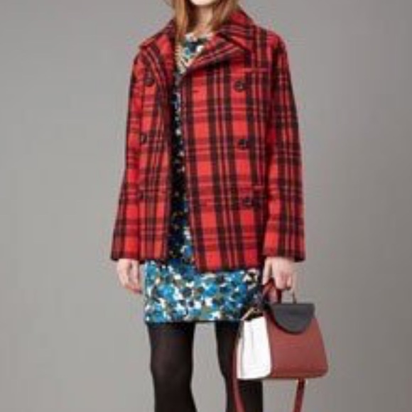 kate spade Jackets & Blazers - Kate Spade Saturday Buffalo Plaid Pea Coat
