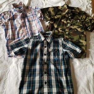 Lot of 3 short sleeve button shirts