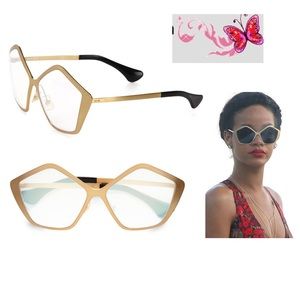 Miu miu culte star sunglasses gold rihanna