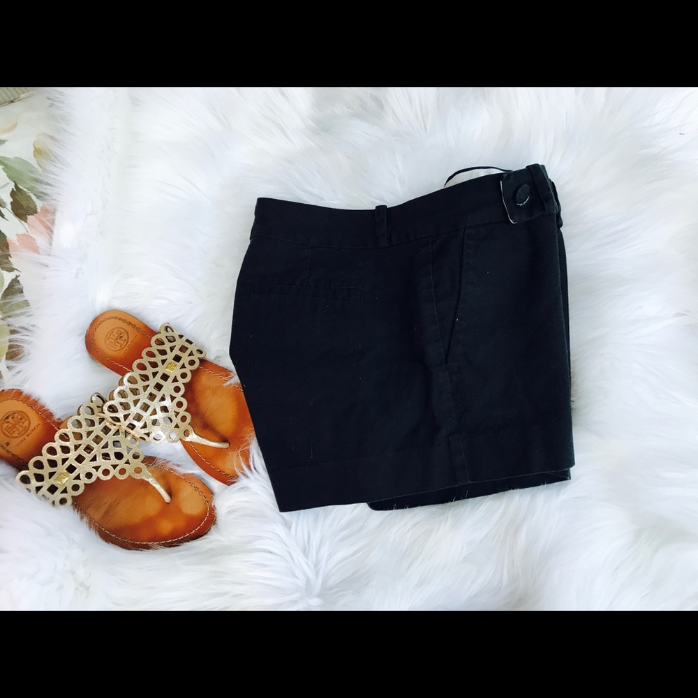 Banana Republic Black Cotton  Shorts