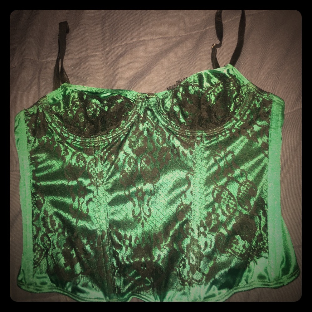 Beautiful emerald corset