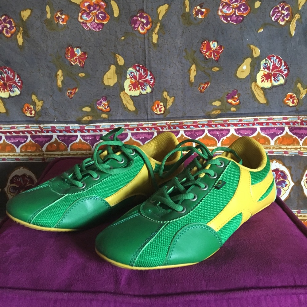 Green and Yellow Rio Soul Tennis Shoes
