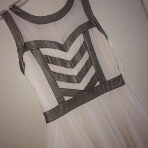 Ivory and Gray Spring Dress !