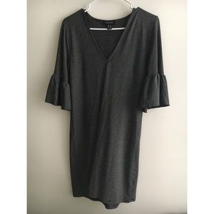 Ruffle Sleeve Stripe smock Dress