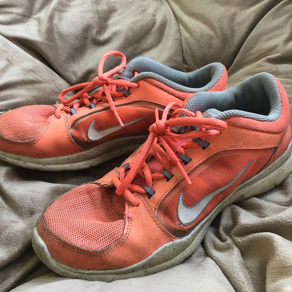 Pink Nike sneakers