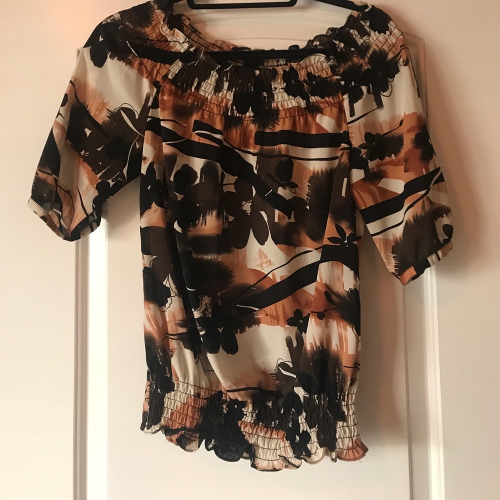 Off the shoulder fall dress shirt