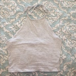 Light grey halter top