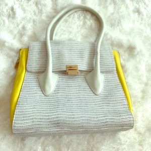 AUTH* Pour la Victoire satchel with top handles