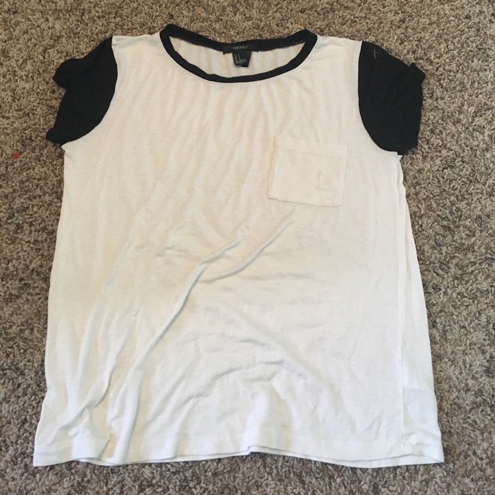 Color block tee shirt