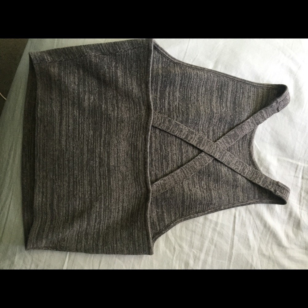 Grey Knit tank from Hollister