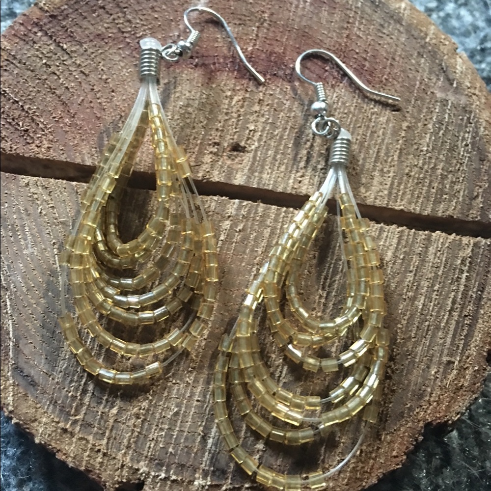 NEW•Handbeaded Gold Earrings - Made Just For You