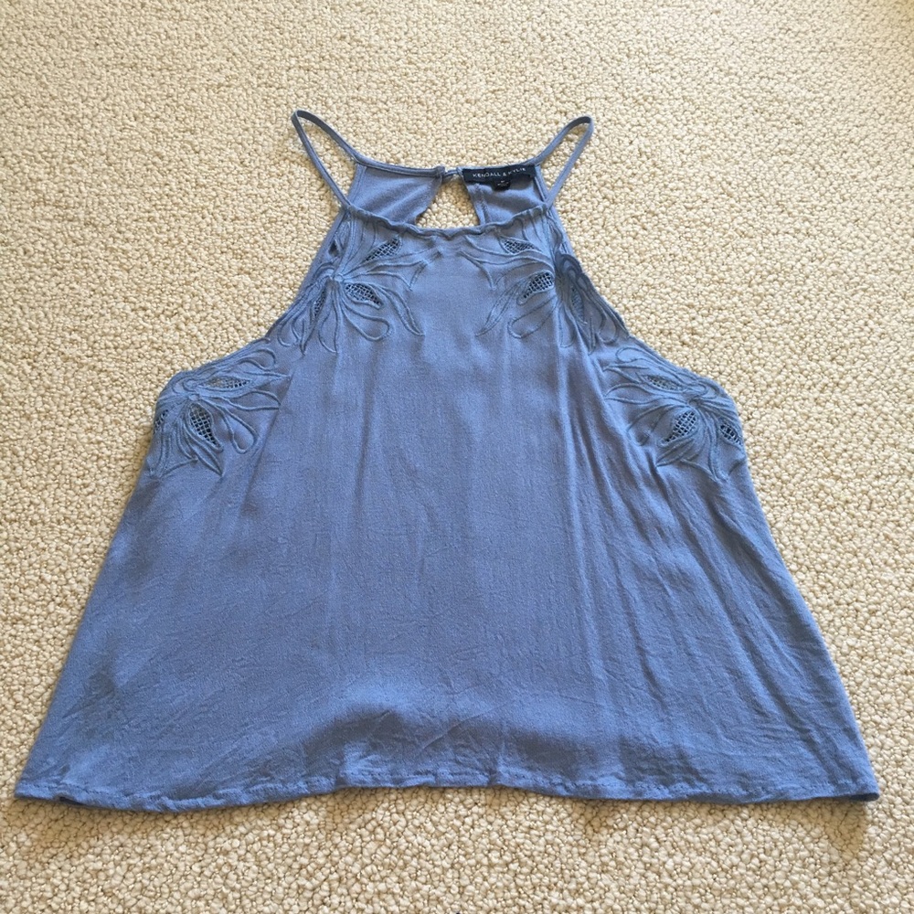 Kendall and Kylie Floral Embroidered Tank