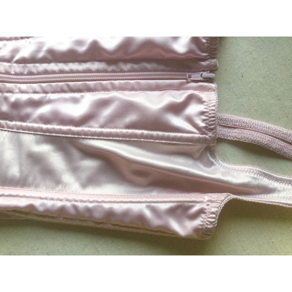 SOLD 50s VTG Pink Bustier Corset Bra - Picture 5 of 8