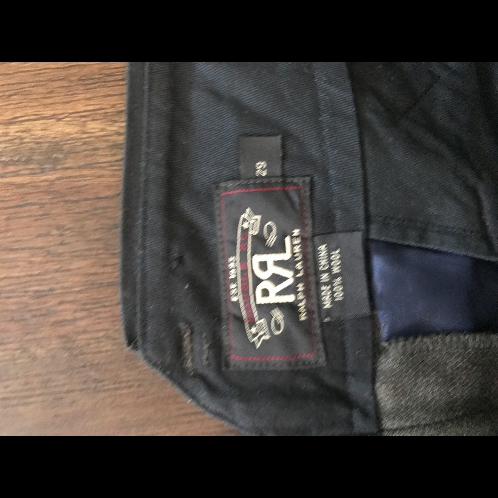 RRL wool buckle back