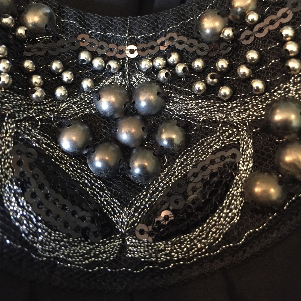 ASTR Evening dress with spaghetti straps, sequins - Picture 5 of 8