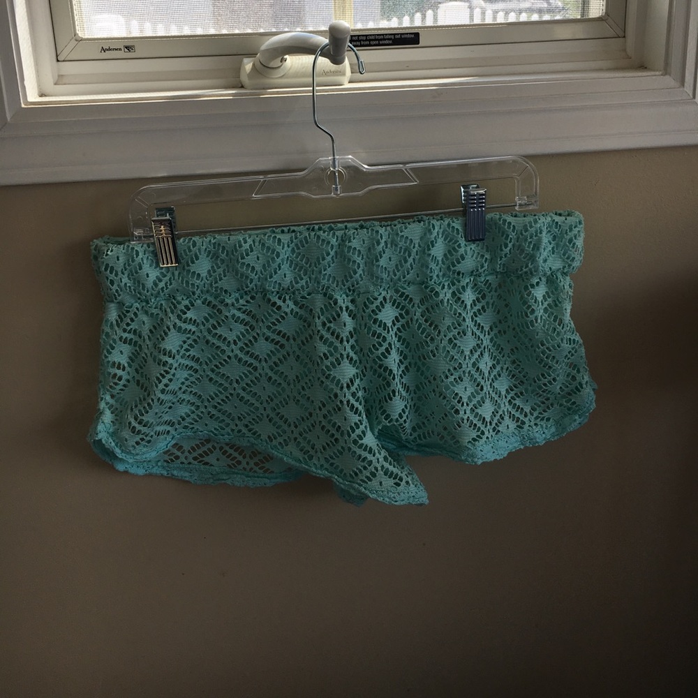 Lace beach shorts