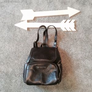 Leather backpack