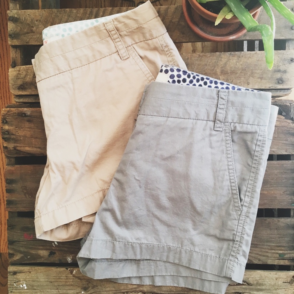 Tan shorts from J Crew