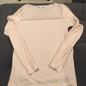 Pink  detailed long sleeve shirt