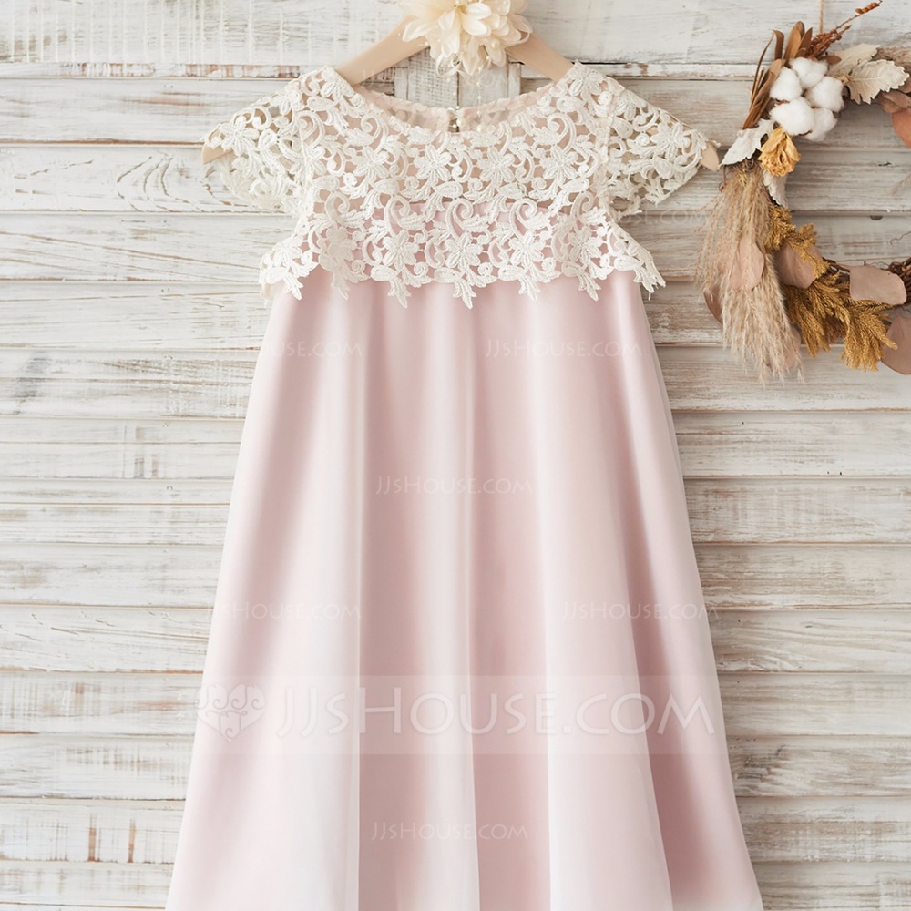 A-line/princess Knee-length Flower Girl Dress