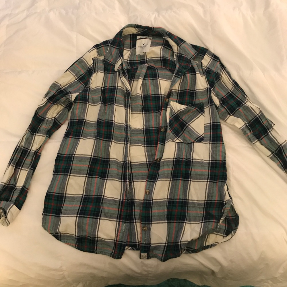 AEO boyfriend fit flannel shirt