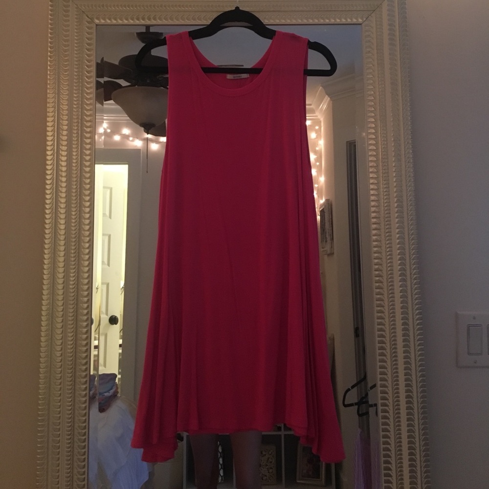 Pink shift dress