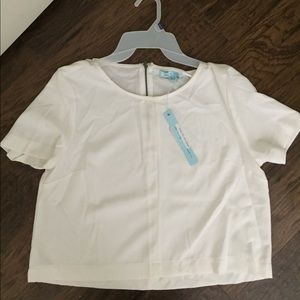 White crop top